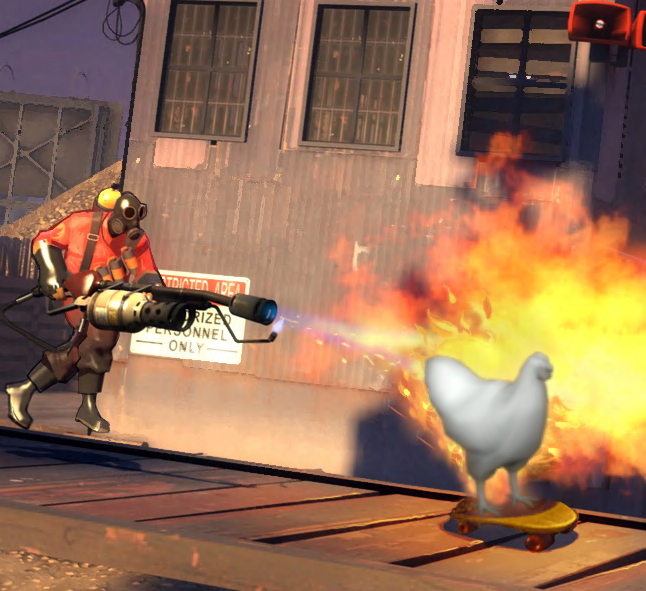 2Fort Chicken on Fire